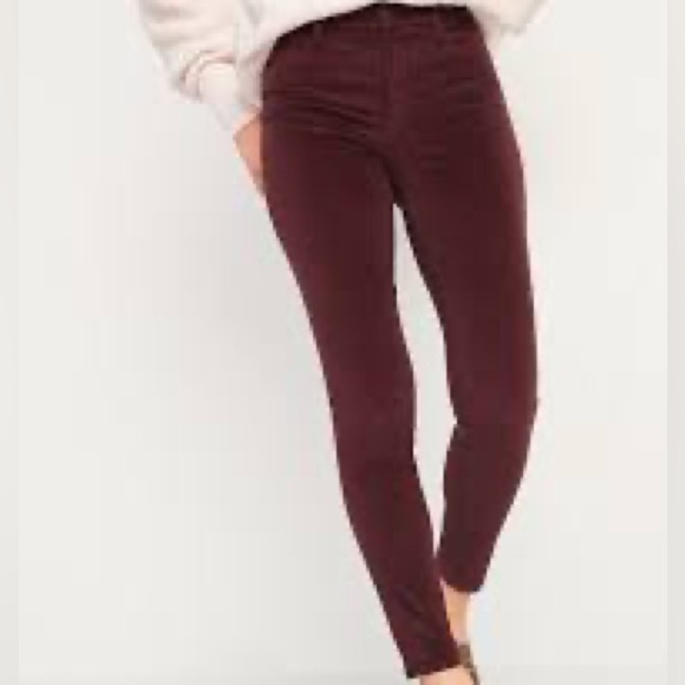 Burgundy Corduroy Pants